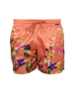 Etro Floral Print Swimsuit - Orange