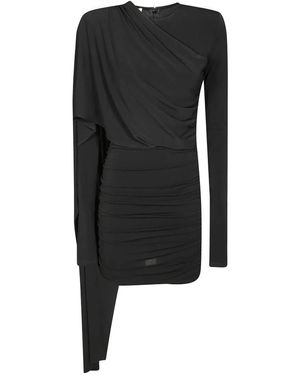 ANDAMANE Form-Fitting Mini Dress With Smooth Texture - Schwarz