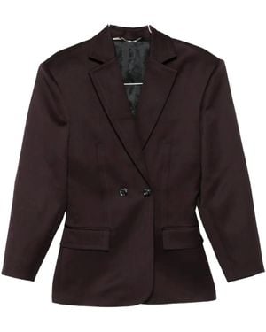 Magda Butrym Blazer Burgundy - Schwarz