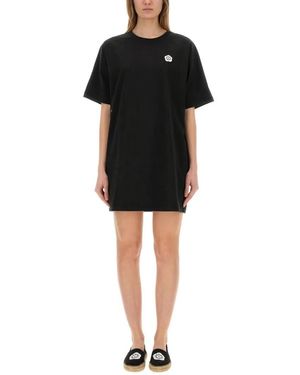 KENZO "Boke Flower" Shirt Dress - Schwarz