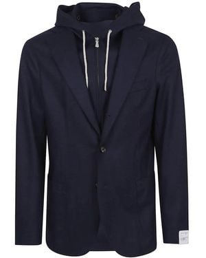 Eleventy Sophisticated Wool Blend Jacket - Blau