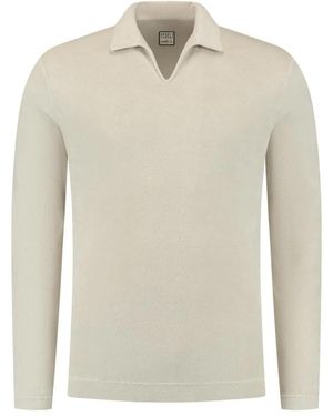 Fedeli Polo L/S Knitted - Weiß
