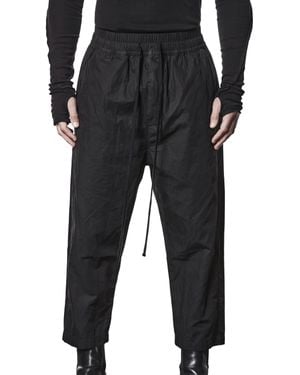 Thom Krom Gewebte Cropped-Hose - Schwarz