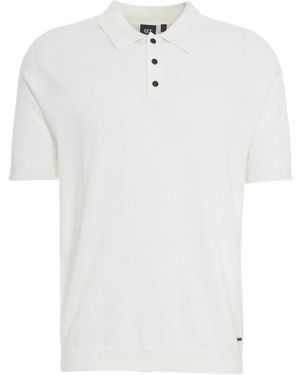 Alpha Tauri Knitted Polo Shirt - Weiß