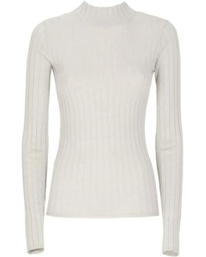 Brunello Cucinelli Cashmere Blend Sweater - Weiß