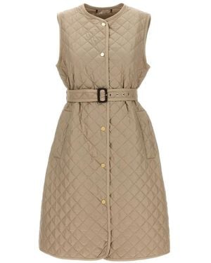 Max Mara 'Lauren' Long Vest - Natur