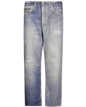 Our Legacy Vintage Trompe L'Oeil Print Jeans - Blau