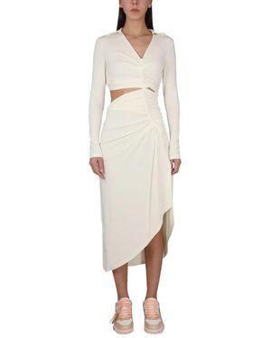 Off-White c/o Virgil Abloh Dress With Ruffles - Weiß
