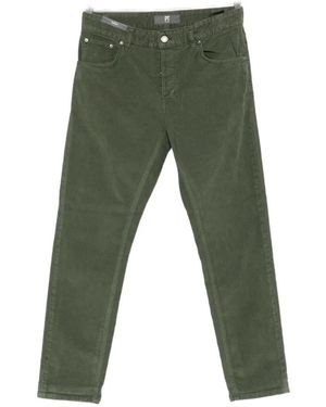 PT Torino Straight-Leg Military-Style Jeans - Grün