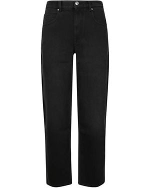 Isabel Marant Straight-Leg Pants With Mid-Rise Waist And Classic - Schwarz