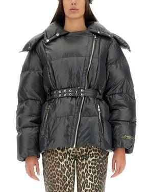 Ganni Nylon Puffy Jacket - Schwarz