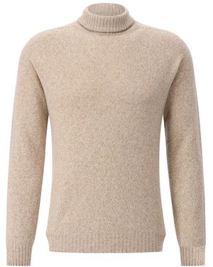 Boglioli Rollkragenpullover Aus Wolle & Kaschmir - Natur