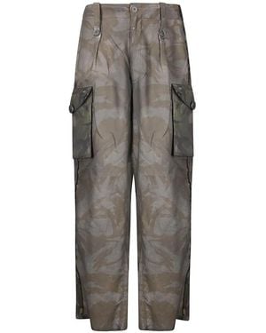PROTOTYPES Camouflage Cargo Pants With Utility Pockets - Grau
