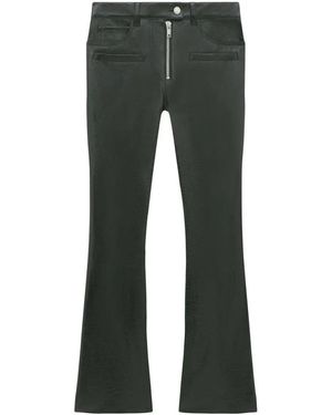 Courreges Glossy Vinyl Zipped Trousers - Grau