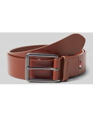 Tommy Hilfiger Ledergürtel Mit Dornschließe - Braun