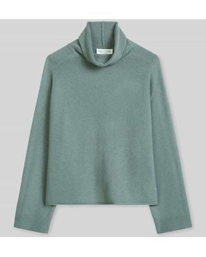 Marc O' Polo Rollkragenpullover mit überschnittenen Schultern - Grün