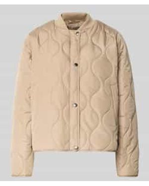 Soya Concept Gewatteerd Jack Met Opstaande Kraag Model 'Fenya 78' - Naturel
