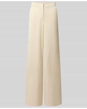 Swing Wide Fit Hose mit Bundfalten - Natur