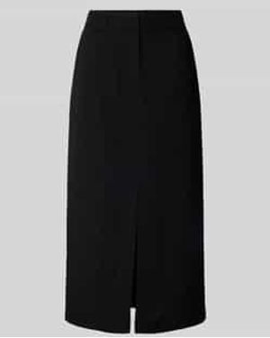 someday. Midirok Van Een Mix Van Viscose En Linnen, Model 'Olini' - Zwart