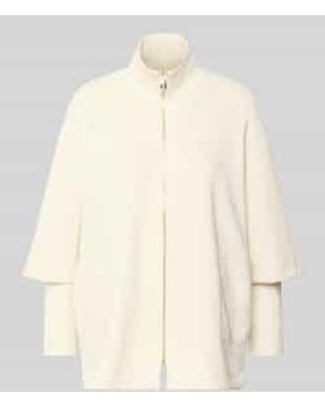 Comma, Blazer Van Viscosemix Met Opgestikte Steekzakken - Naturel