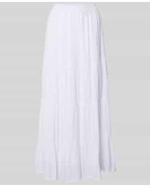 ONLY Regular Fit Maxirok Van Pure Viscose - Wit