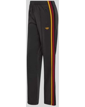 adidas Originals Regular Fit Trainingshose mit Logo Stitching - Schwarz
