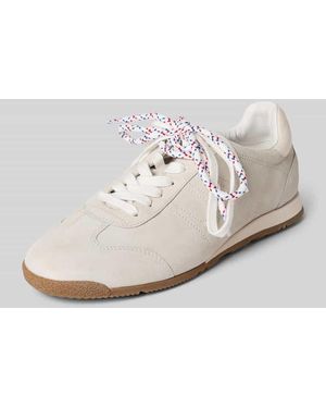Högl Sneaker aus Leder mit Schnürung - Weiß