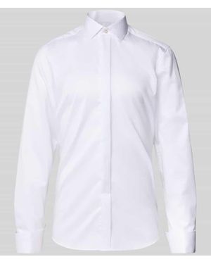 Eterna Modern Fit Business-Hemd Mit Kentkragen Und Sportmanschetten - Weiß