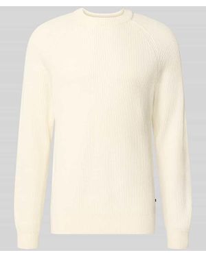 Matíníque Regular Fit Pullover aus reiner Baumwolle Modell 'Hellson' - Natur