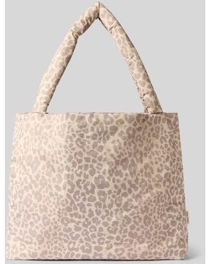Studio Noos Shopper im Allover-Look Modell 'Puffy Mom Bag' - Natur
