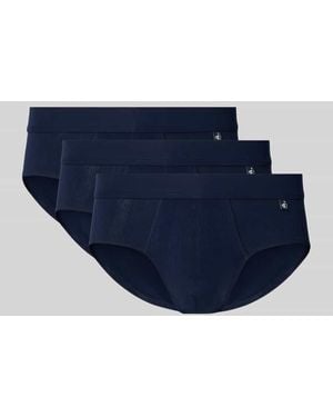 Jockey Slip mit elastischem Bund im 3er-Pack - Blau