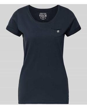 G.i.g.a. Dx T-Shirt mit Brusttasche Modell 'GS23' - Blau