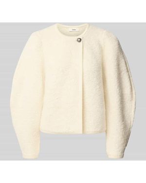 Ba&sh Strickjacke aus Woll-Mix mit Knopfverschluss Modell 'FIDA' - Natur