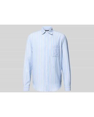 Closed Regular Fit Freizeithemd aus Baumwolle - Blau