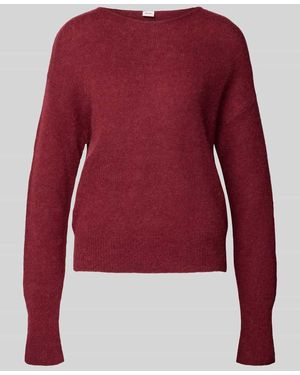 Brax Strickpullover mit Woll-Alpaka-Anteil Modell 'LISA' - Rot