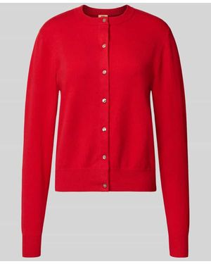 Levi's Strickjacke mit Rundhalsausschnitt Modell 'TARA' - Rot