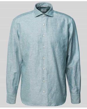 Eterna Regular Fit Businesshemd mit Kentkragen - Blau