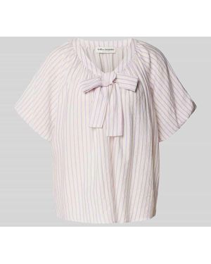 Lolly's Laundry Blusenshirt mit Schleifen-Detail Modell 'Pine' - Pink