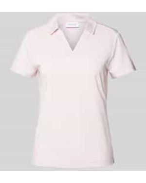 comma casual identity T-shirt Met Platte Kraag - Roze