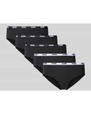 PUMA Heupslip Met Elastische Band Met Label - Zwart