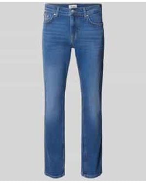 Joop! Modern Fit Jeans Met Steekzakken Model 'Mitch' - Blauw