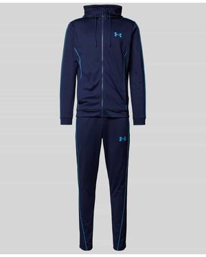 Under Armour Trainingsanzug mit Logo-Print Modell 'EMEA' - Blau