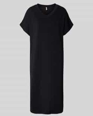 Soya Concept T-Shirtjurk Met V-Hals - Zwart