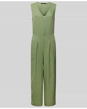 Vero Moda Jumpsuit Mit Kurzer Knopfleiste Modell 'Mymilo' - Grün