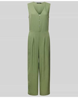 Vero Moda Jumpsuit Mit Kurzer Knopfleiste Modell 'Mymilo' - Grün
