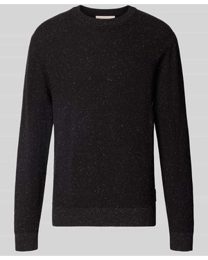 Tom Tailor Pullover aus reiner Baumwolle mit Crew Neck - Schwarz