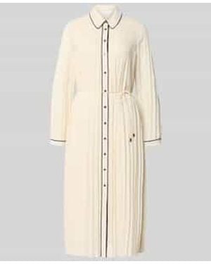 Comma, Regular Fit Midi-Jurk - Naturel