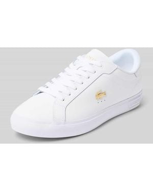 Lacoste Sneaker aus echtem Rindsleder - Weiß