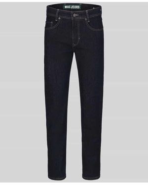 M·a·c Straight Fit Jeans aus Baumwoll-Mix Modell 'Arne' - Blau