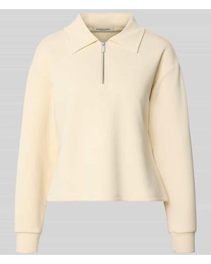 Scotch & Soda Sweatshirt mit Reißverschluss - Natur